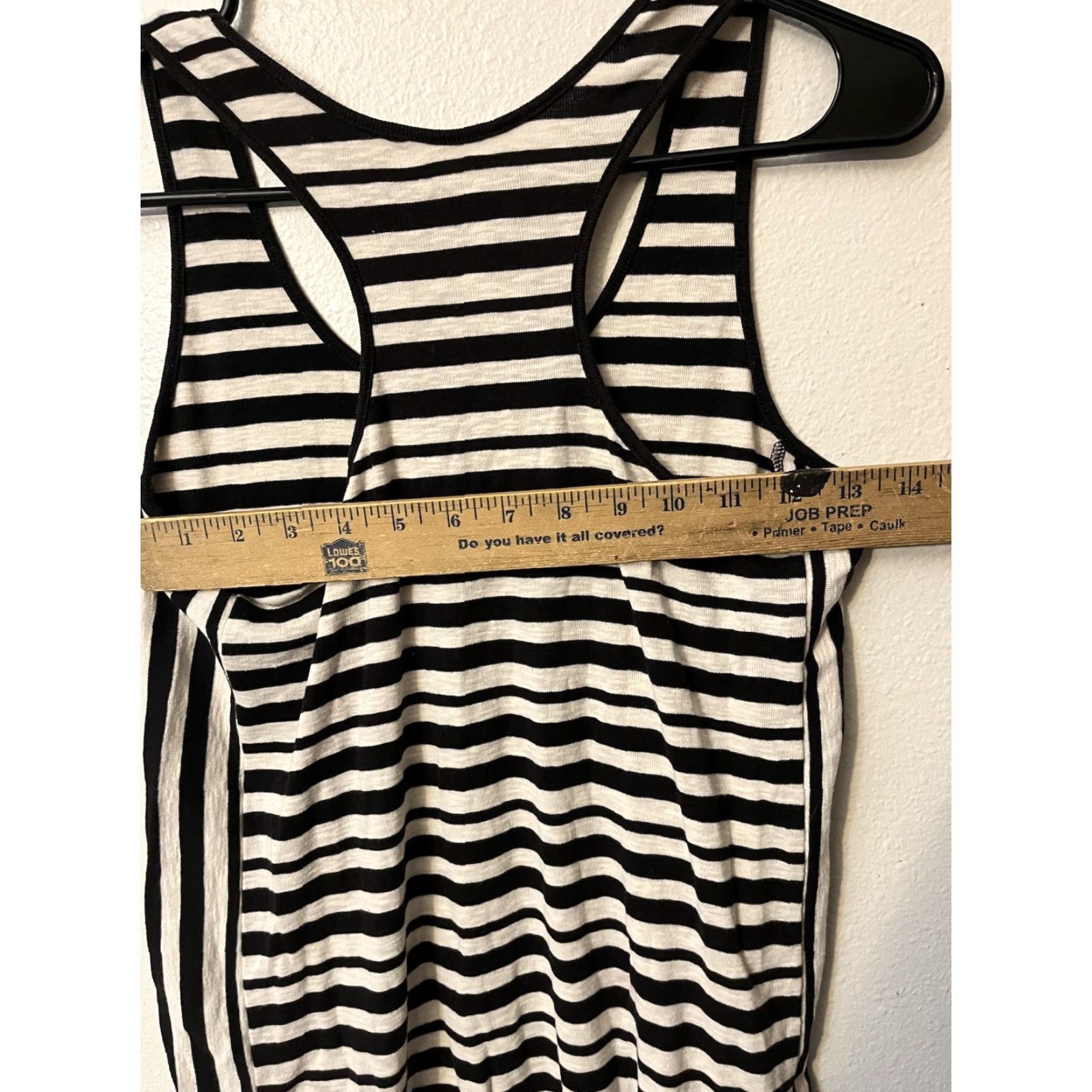 Loft VINTAGE LOFT Black White Striped Tank Dress Resortwear Casual Beach M Womens Size M / US 6-8 / IT 42-44 - 4 Thumbnail