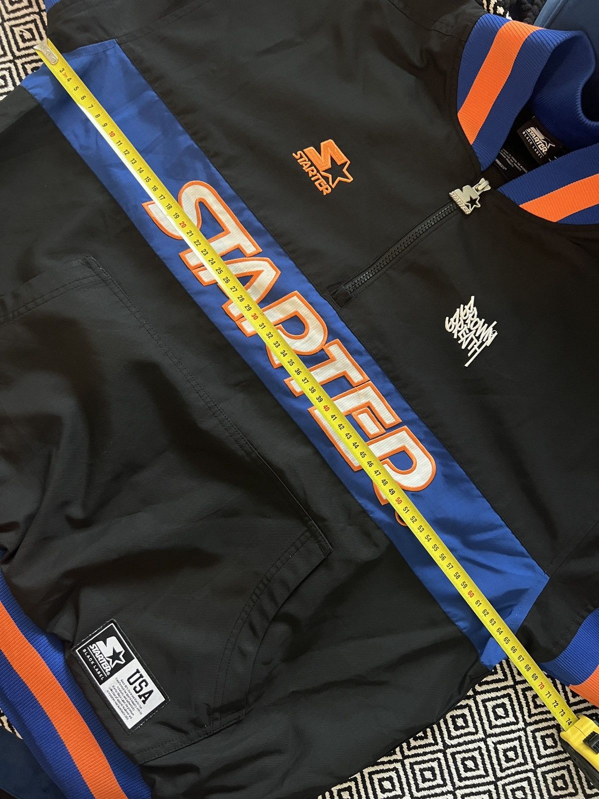 Starter Black, orange, and blue Starter Black Label zip-up jacket Size US L / EU 52-54 / 3 - 9 Thumbnail