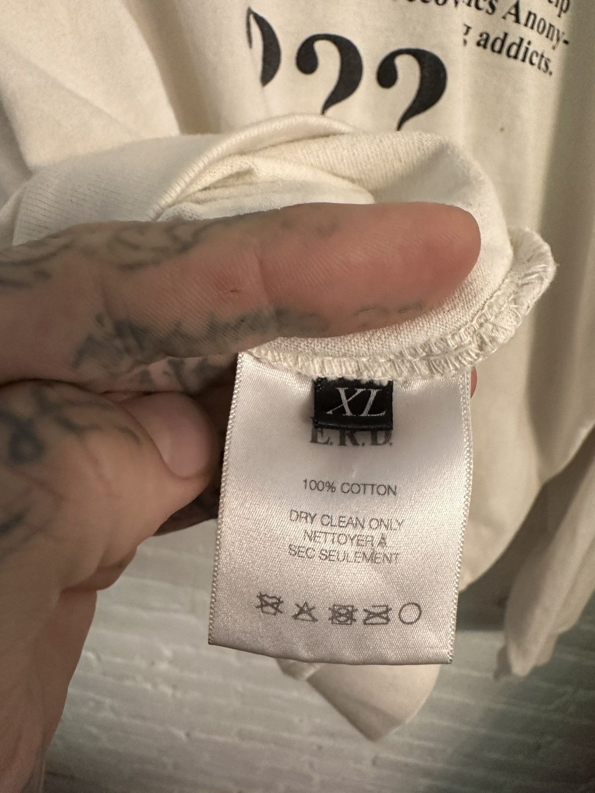 Enfants Riches Deprimes ERD NA DRUG PROBLEM ? NARCOTICS ANONYMOUS 4G Size US XL / EU 56 / 4 - 9 Thumbnail
