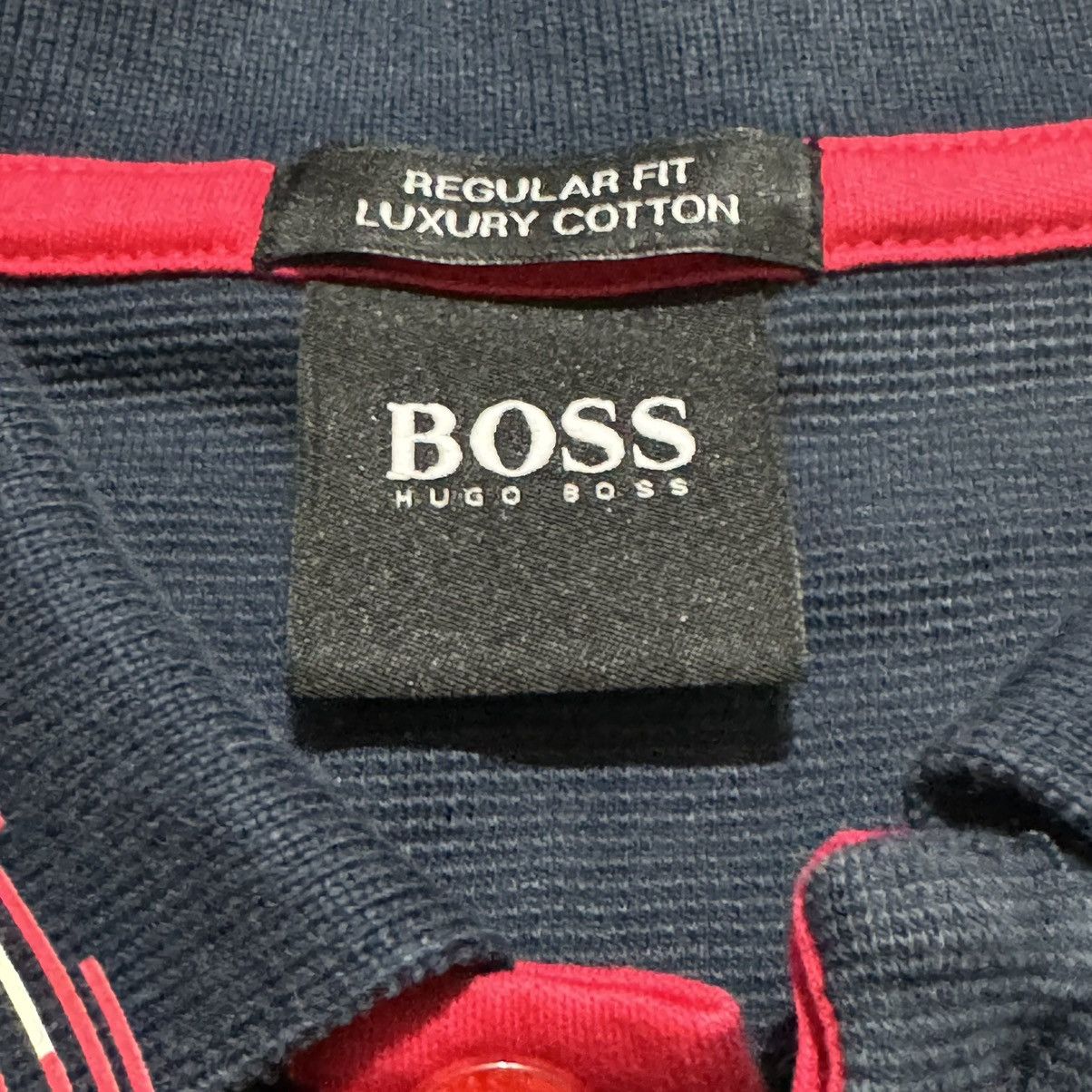 Designer × Hugo Boss Hugo Boss Men’s Blue Navy Polo Shirt Luxury Cotton Size XL Size US XL / EU 56 / 4 - 4 Thumbnail
