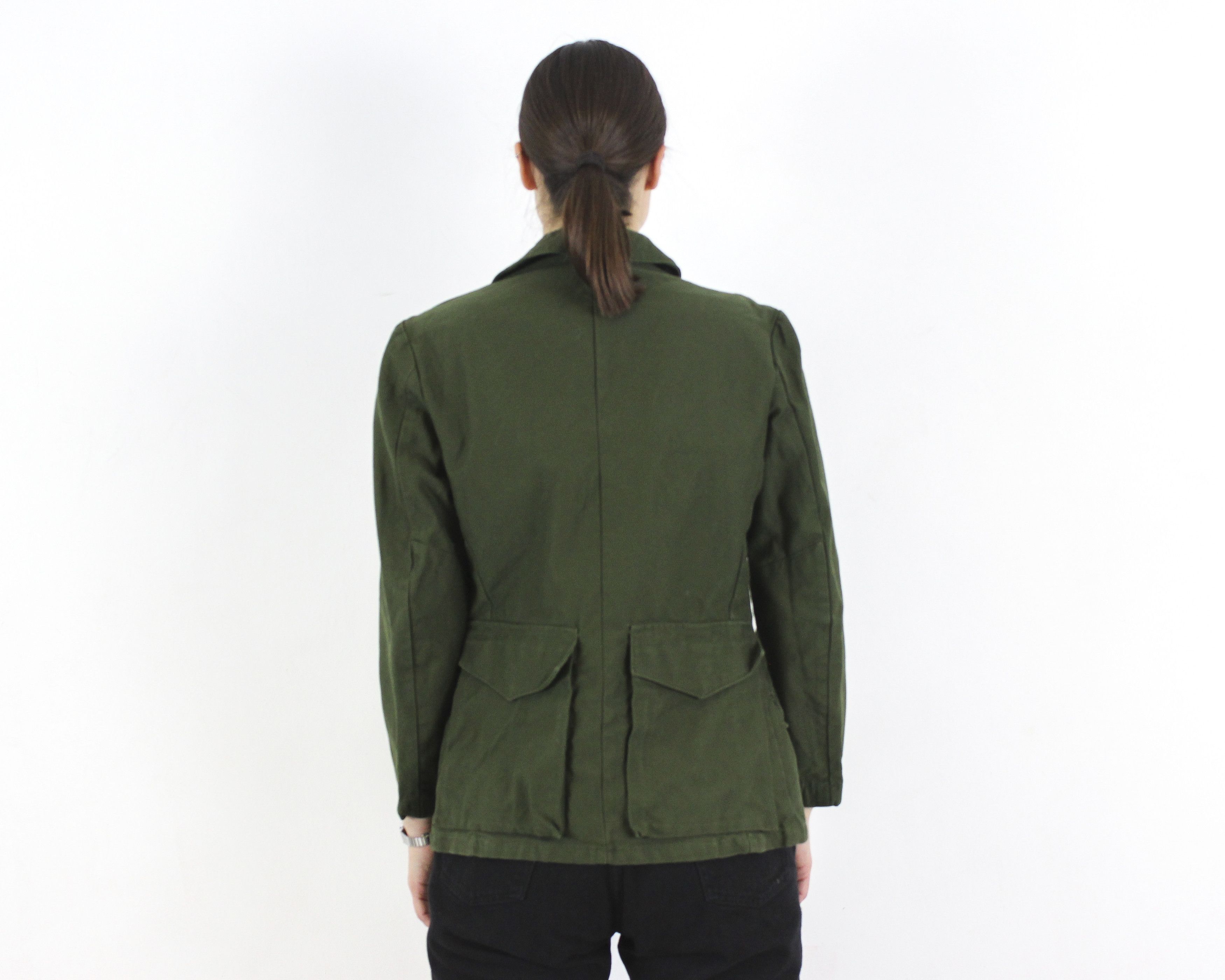 Japanese Brand × Vintage Swedish 1974 M Army Norsel Field Jacket Cargo Canvas Jeep Size M / US 6-8 / IT 42-44 - 4 Thumbnail