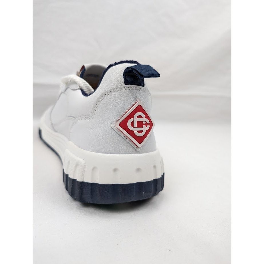 Casablanca o1rshd1 Men's Court Sneakers in White Navy Size US 9 / EU 42 - 10 Thumbnail