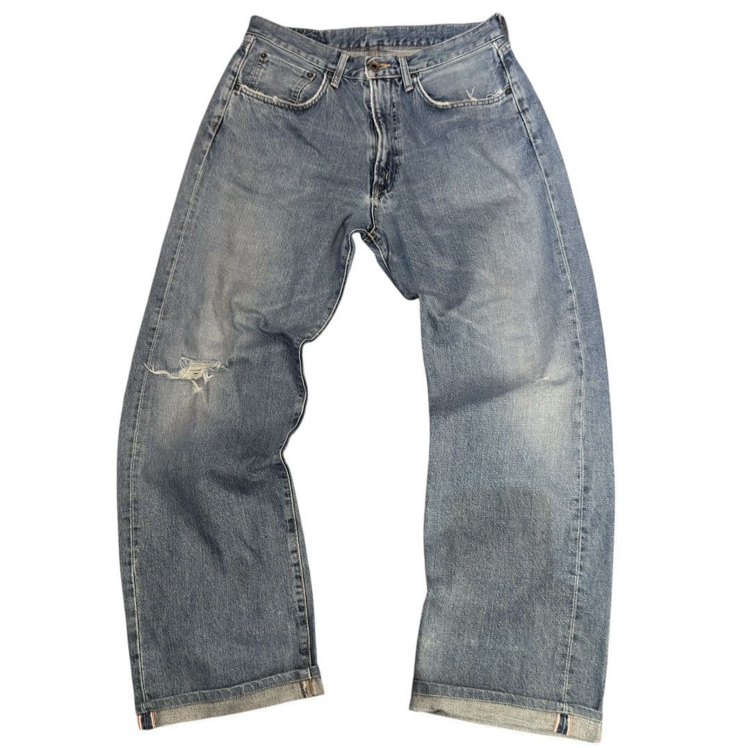 Edwin 🇯🇵 Japanese Vintage 90s Edwin 505 Selvedge Stone Wash Denim Size US 32 / EU 48 - 1 Thumbnail