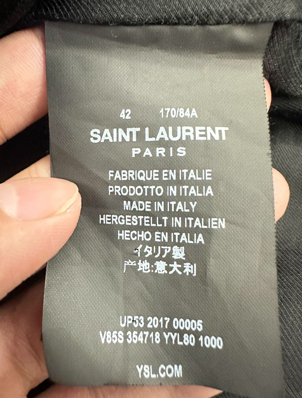 Saint Laurent Paris Saint Laurent Paris Teddy Jacket Sz. 42 Size US XS / EU 42 / 0 - 9 Thumbnail