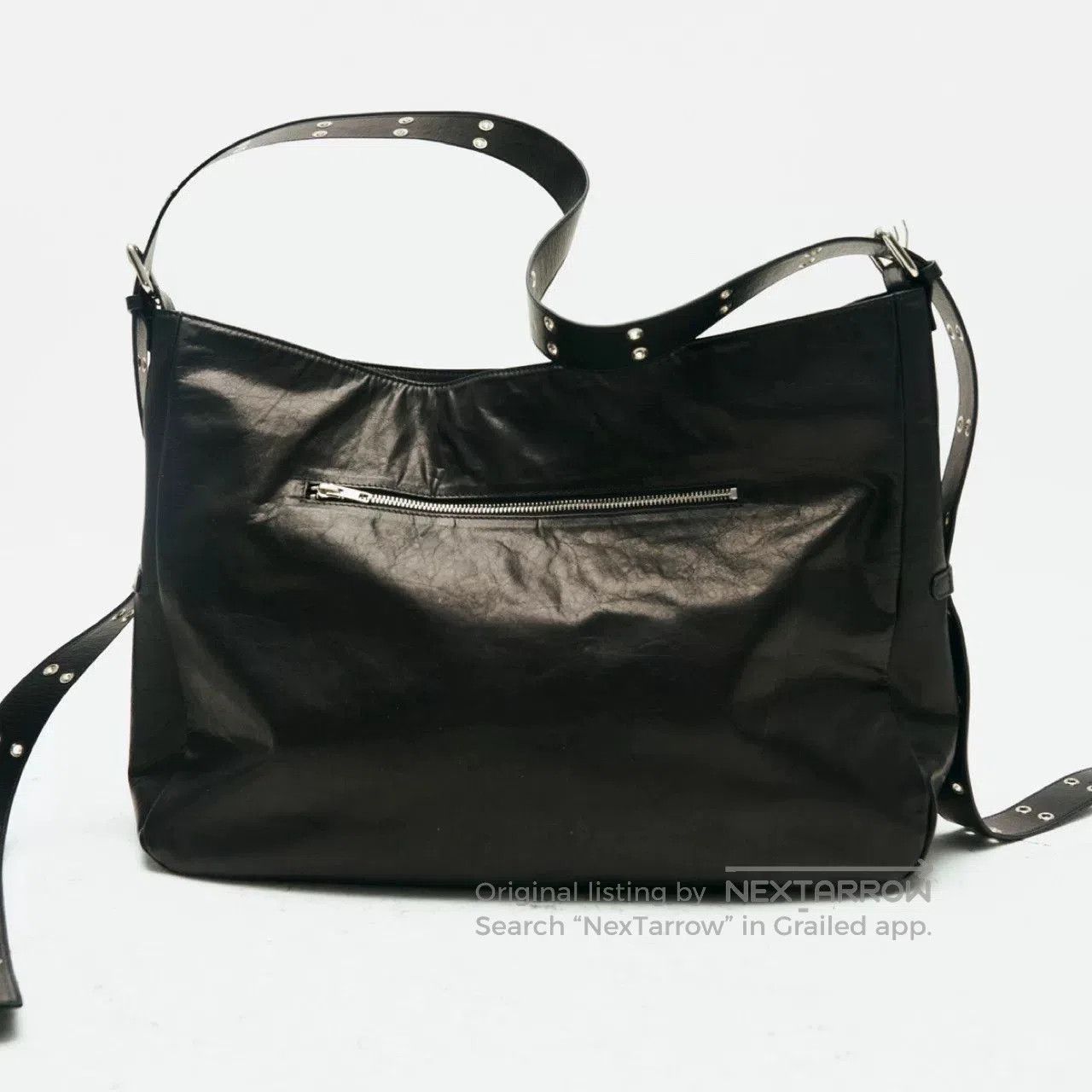 dylan refined punk oil wax leather bag. Size ONE SIZE - 2 Thumbnail