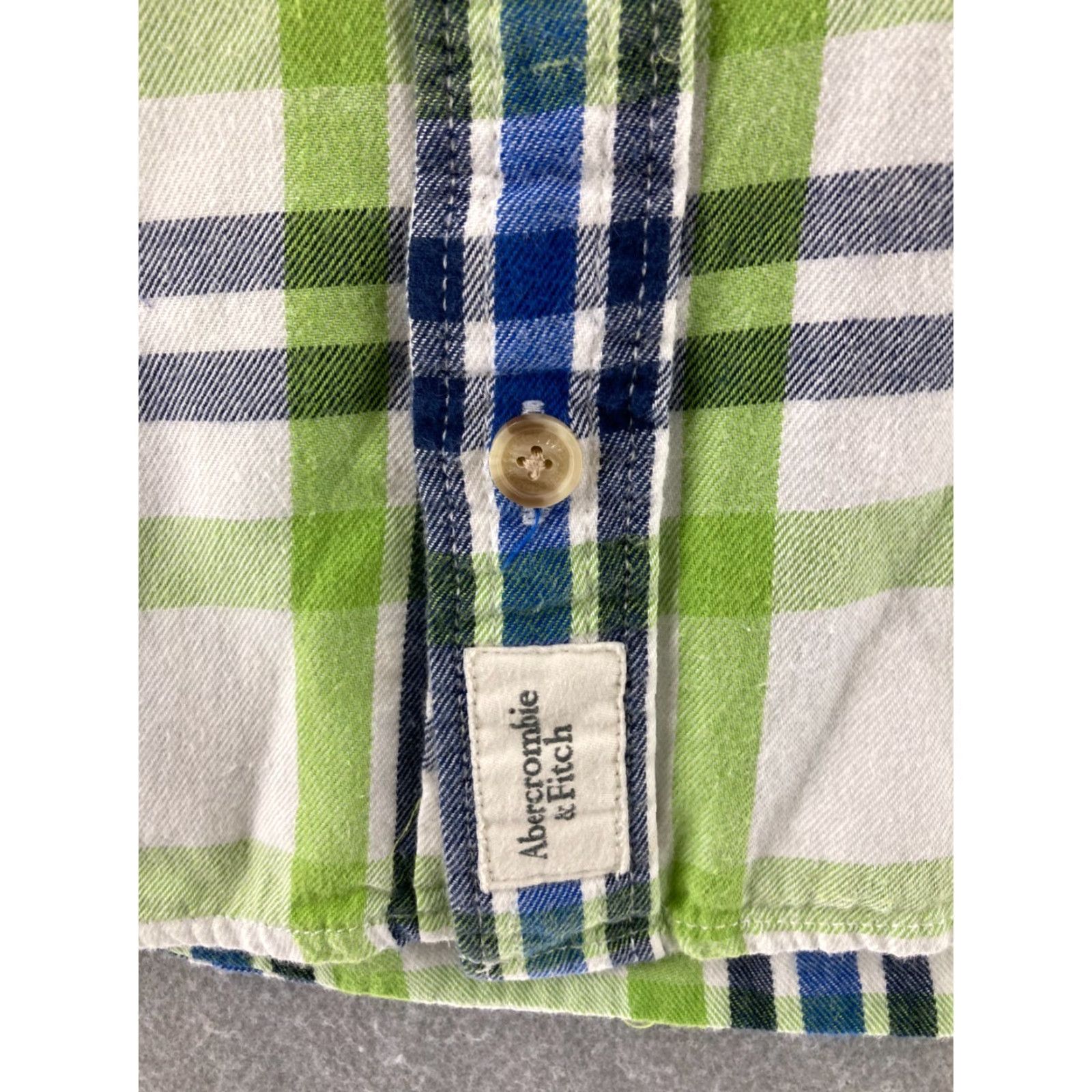 Abercrombie & Fitch Abercrombie & Fitch Shirt Mens Medium Plaid Button Up Y2K Vintage Muscle Fit Size US M / EU 48-50 / 2 - 6 Thumbnail