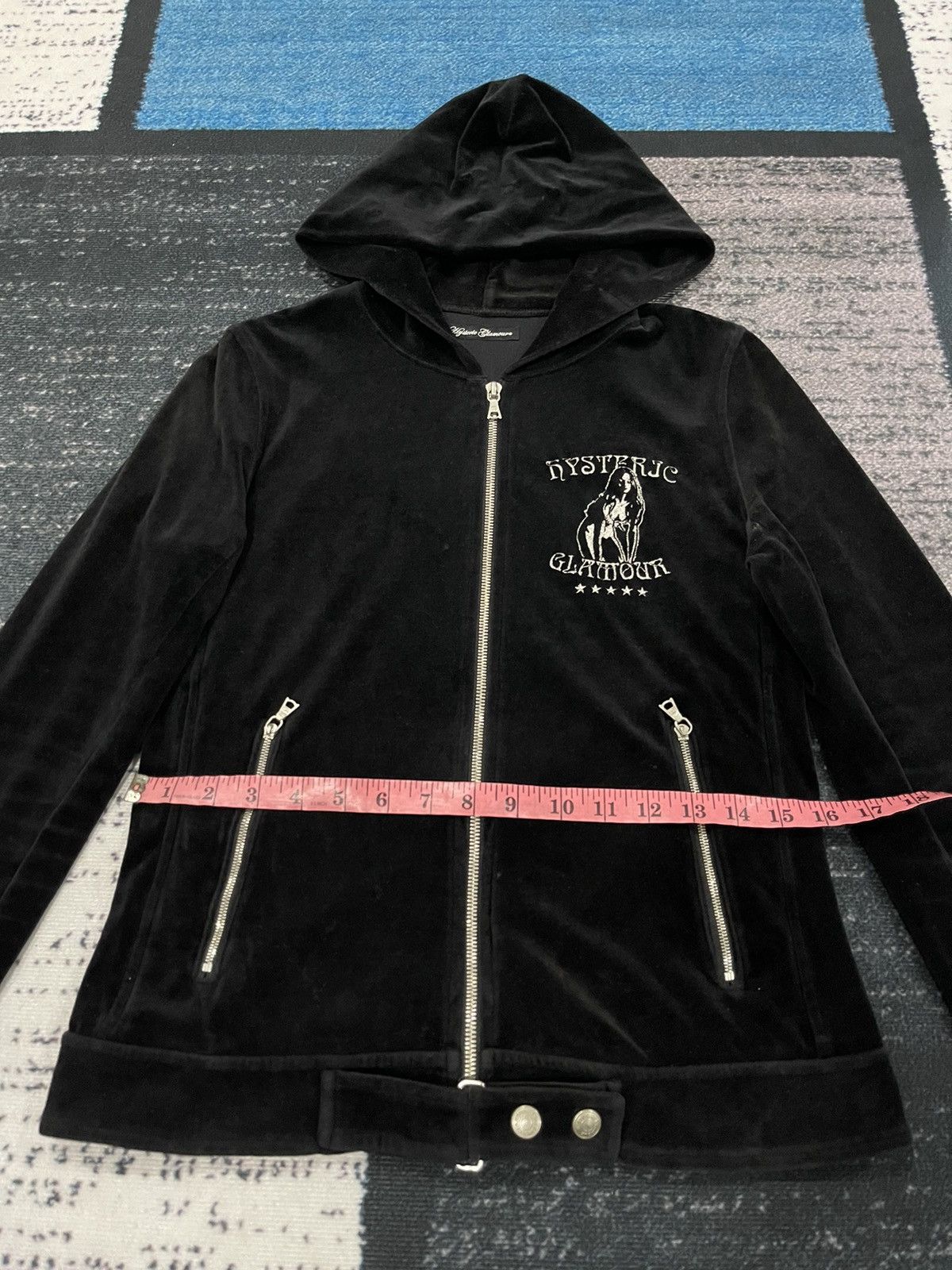 Hysteric Glamour 📌Binding Offer📌 HYSTERIC GLAMOUR VELVET HOODIE JACKET Size XS / US 0-2 / IT 36-38 - 19 Thumbnail