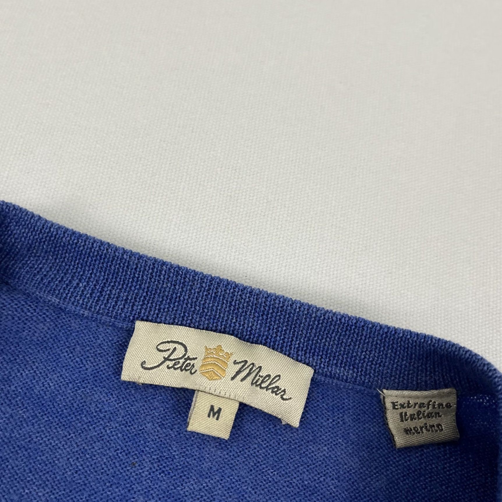 Peter Millar Peter Millar Merino Wool Sweater Men Medium Blue Kinloch Golf Club Preppy Jumper Pullover Knit Embroidered Logo Classic Outdoor Preppy Mens Size US M / EU 48-50 / 2 - 3 Thumbnail