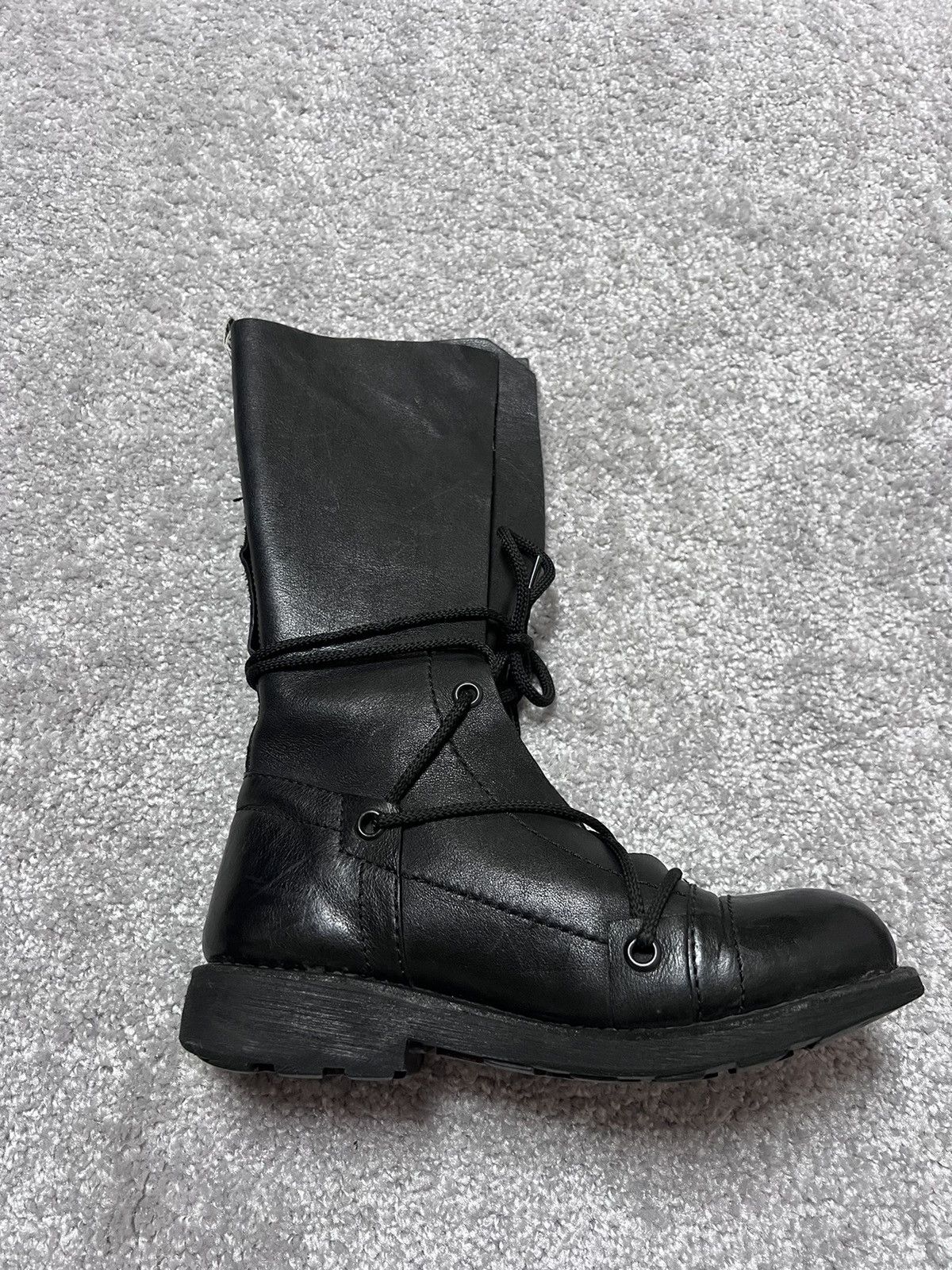 Dirk Bikkembergs Dirk Bikkembergs Black Combat Square Lace High Boots Size 36 Size US 6 / IT 36 - 11 Thumbnail
