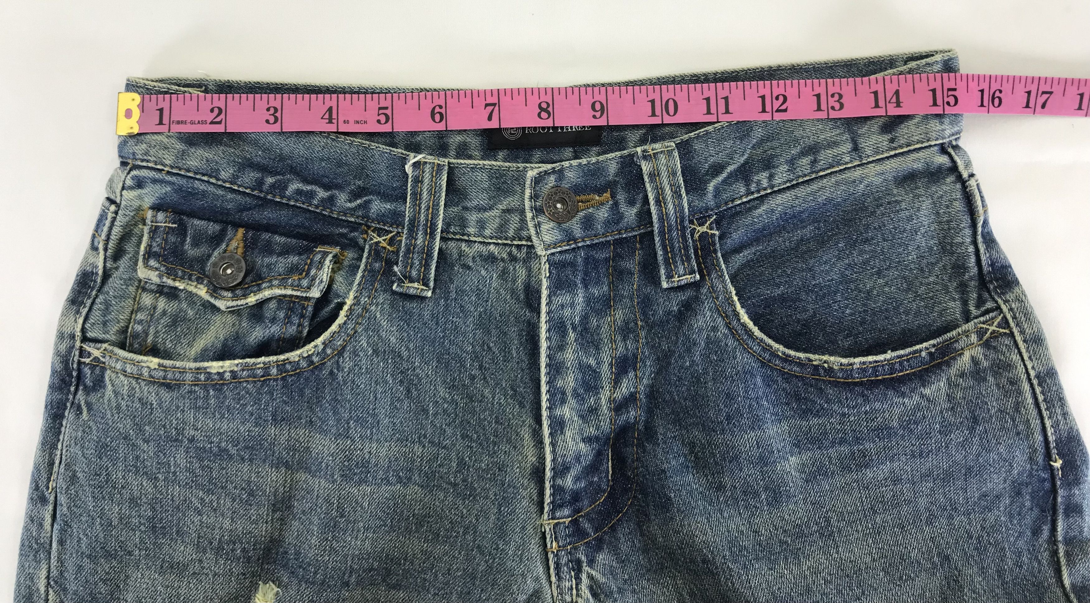Vintage Vintage Root Three Blue Washed Jeans Size US 30 / EU 46 - 12 Thumbnail