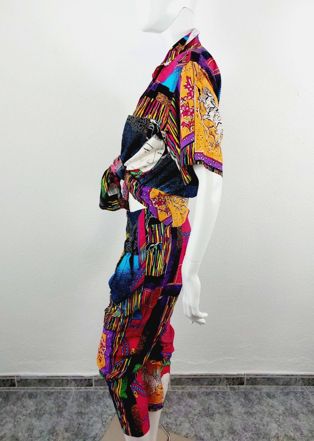 Marithe + Francois Girbaud Marithe + Francois Girbaud Dragon Tiger Boho Shirt Pants Set Size M / US 6-8 / IT 42-44 - 13 Thumbnail