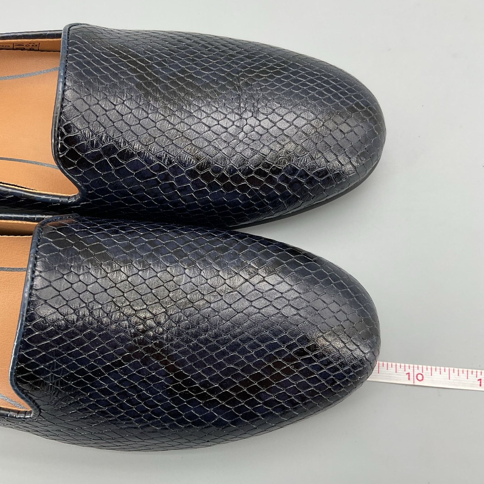 Vionic Vionic Women Willa Boa Snakeskin Embossed Loafer Navy Size 5 Size US 5 / IT 35 - 7 Thumbnail