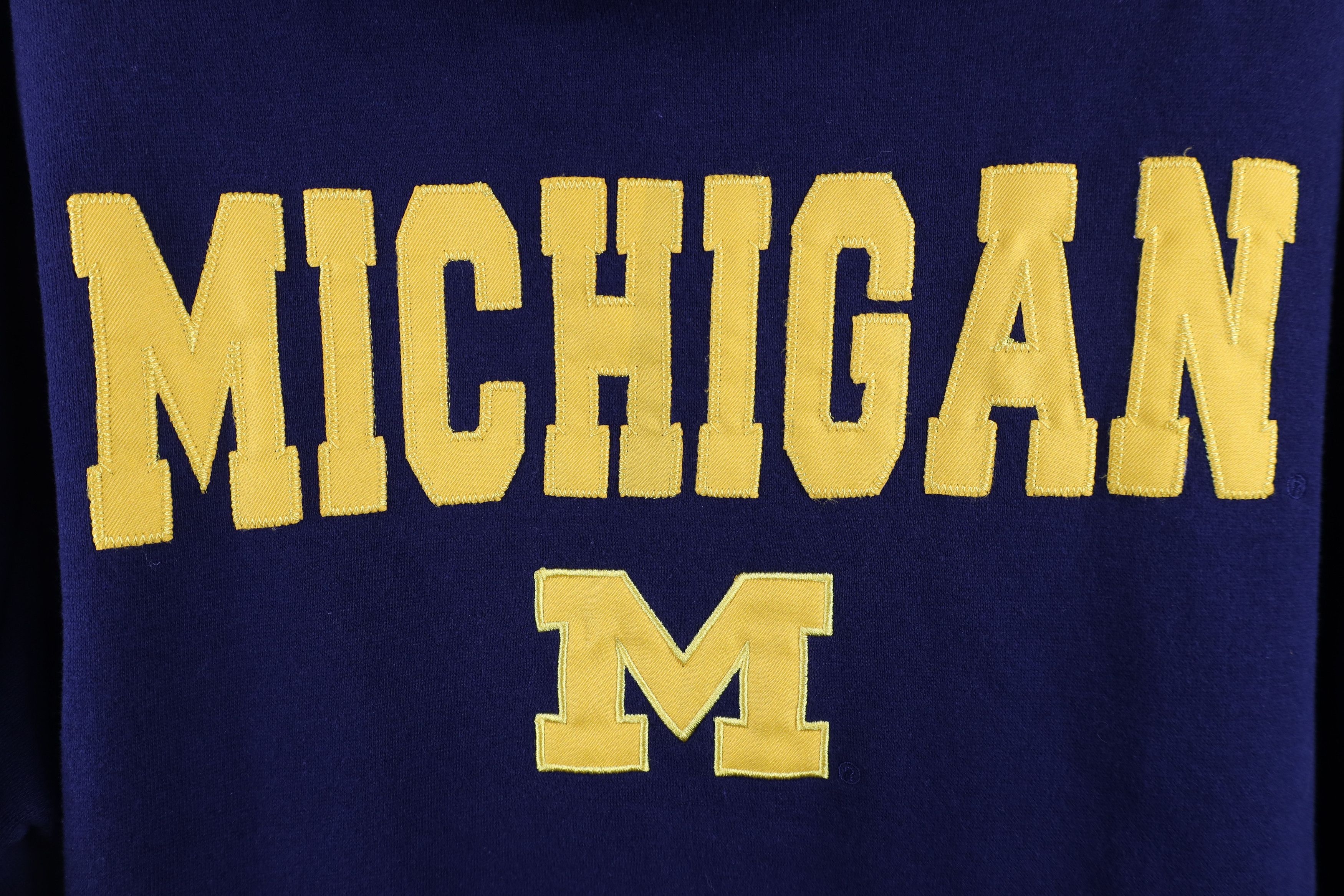 Vintage Vintage Y2K University of Michigan Hoodie Sweatshirt Blue Size US M / EU 48-50 / 2 - 5 Thumbnail