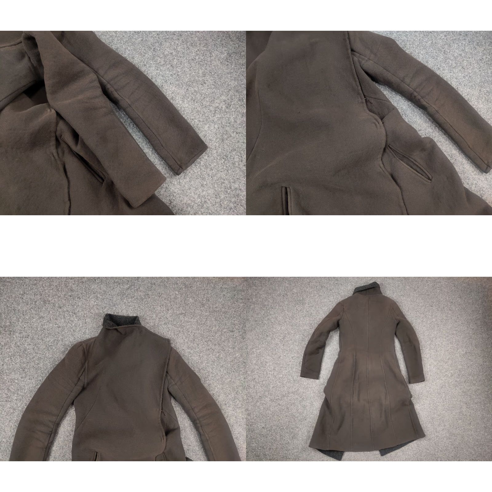 Vintage Masnada Italy Design asymmetric clasp Wool Blend Long coat Jacket Faded MA Size S / US 4 / IT 40 - 8 Thumbnail