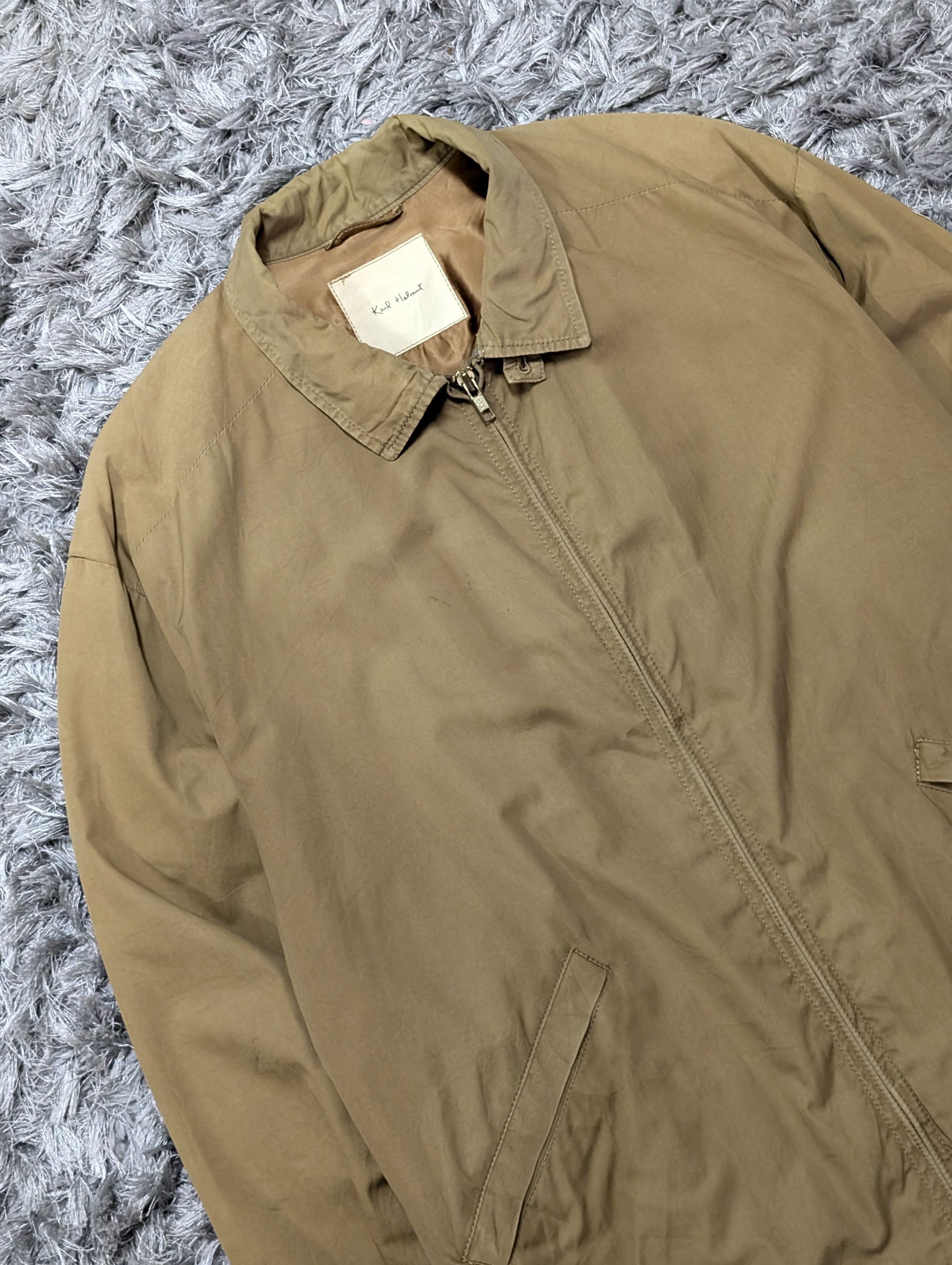 Karl Helmut Vintage Karl Helmut Sunfaded Zipper Bomber Jacket Outerwear Size US L / EU 52-54 / 3 - 5 Thumbnail