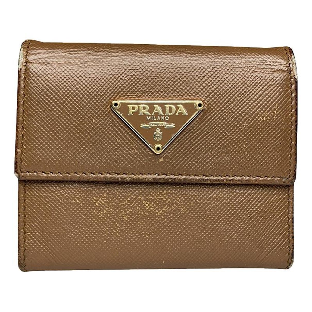 Prada Brown Leather Purse Size ONE SIZE - 1 Thumbnail