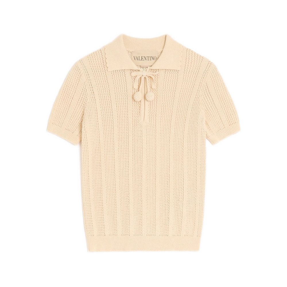 Valentino Valentino NEUTRALS Tops - Polo Tops Size XS / US 0-2 / IT 36-38 - 1 Thumbnail