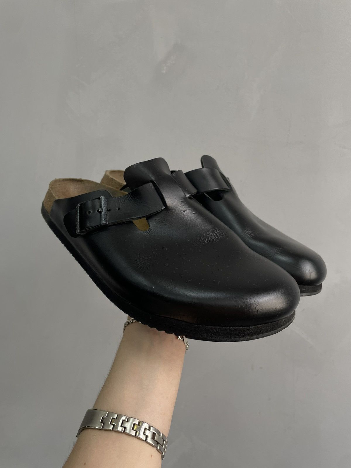 Birkenstock Leather hype Birkenstock Germany boston slipons slippers Size US 11 / EU 44 - 1 Thumbnail
