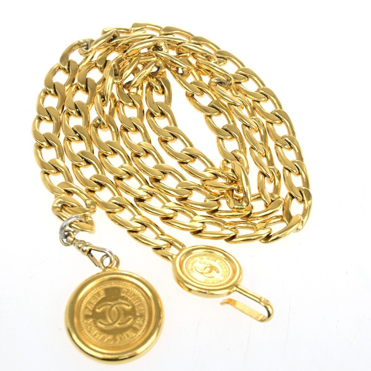 Chanel Chanel Vintage Medallion Chain Belt Metal Size ONE SIZE - 1 Thumbnail