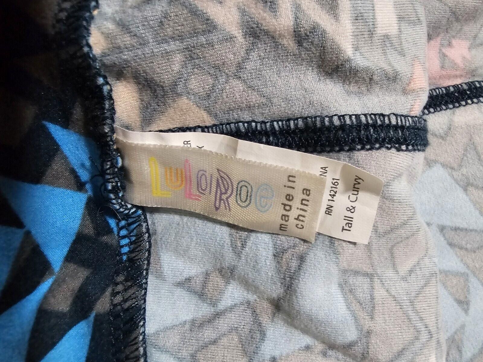 Designer lularoe abstract TC TALL & CURVY legging Size 30" / US 8 / IT 44 - 5 Thumbnail