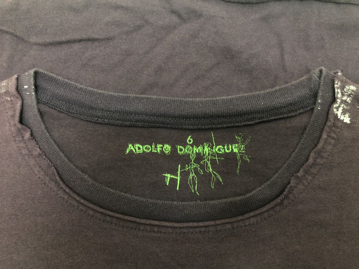 Adolfo Dominguez GRUNGE PATCH POEM TEE PAINT ROLL ROUGH EDGE DISTRESSED STYLE Size US L / EU 52-54 / 3 - 14 Thumbnail