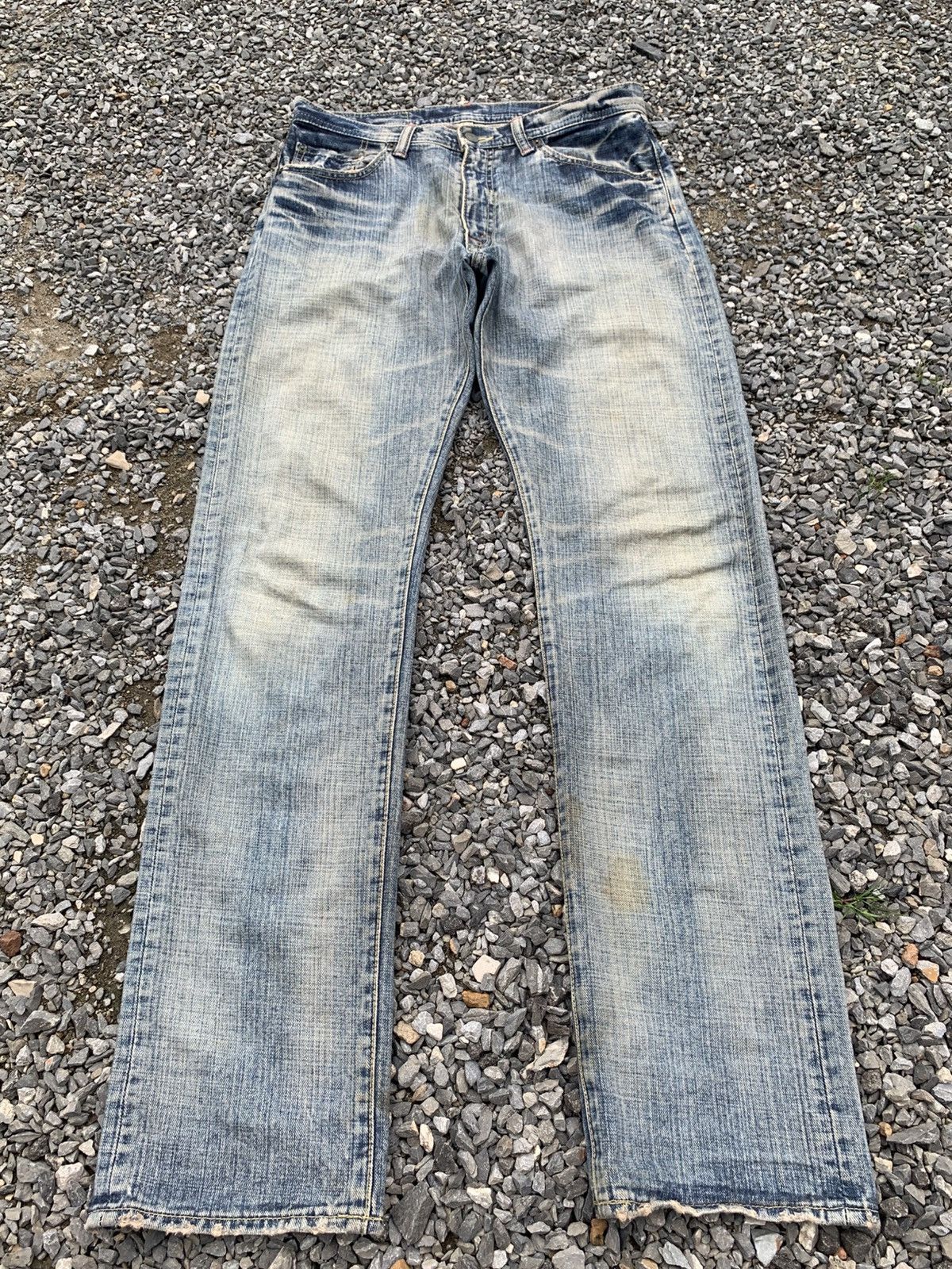 Kapital GL HEART FADED & RUSTY DISTRESSED DENIM Size US 31 - 2 Thumbnail
