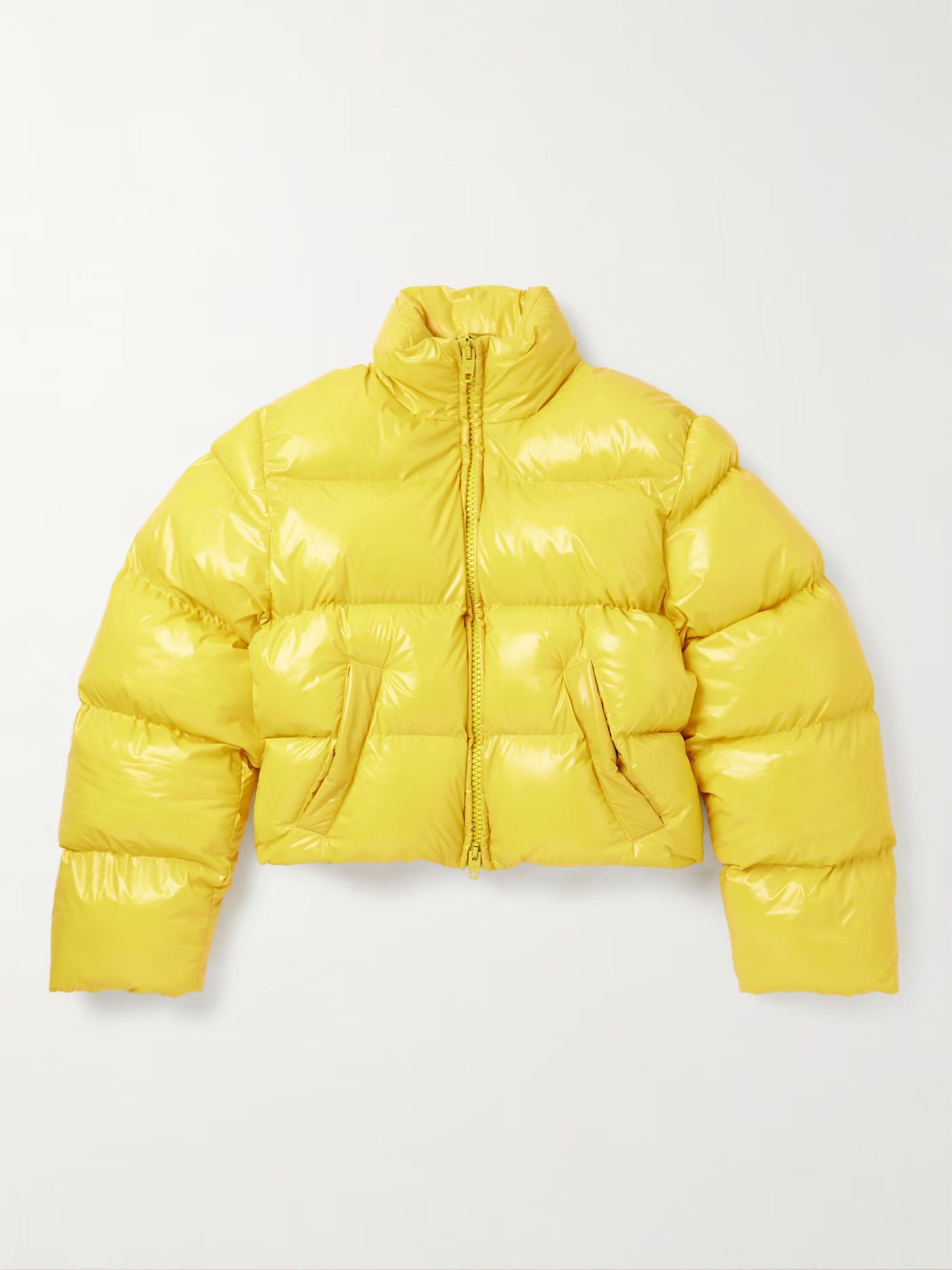o1in1g1024 Shrunk Puffer Jacket in Yellow