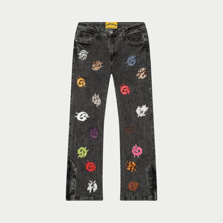 Godspeed Godspeed 'Infinity Denim' Grey & Multicolor Wash Jeans Size US 30 / EU 46 - 1 Preview