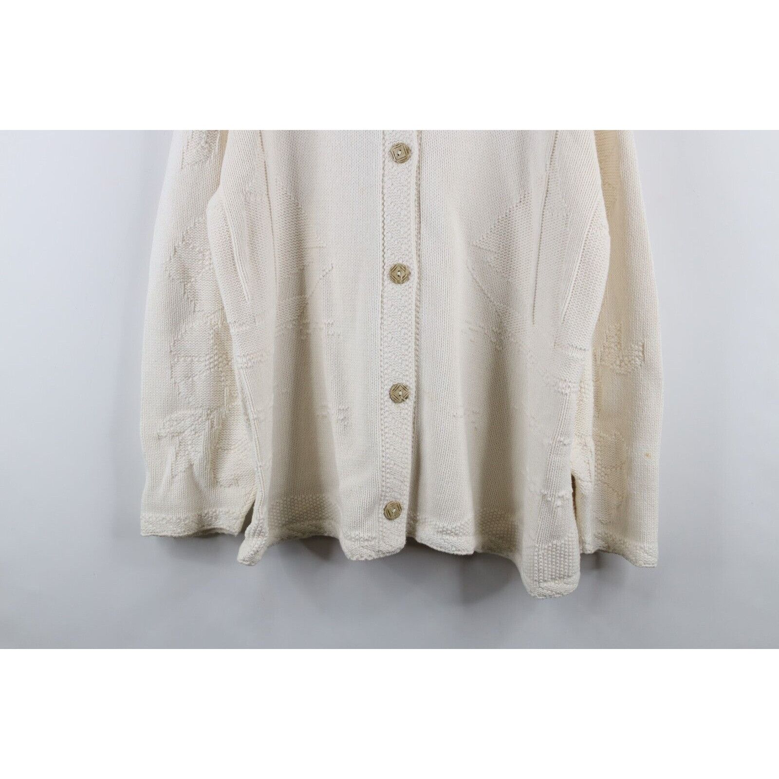 Vintage Vintage 90s Streetwear Sailing Knit Cardigan Sweater Size XL / US 12-14 / IT 48-50 - 3 Thumbnail