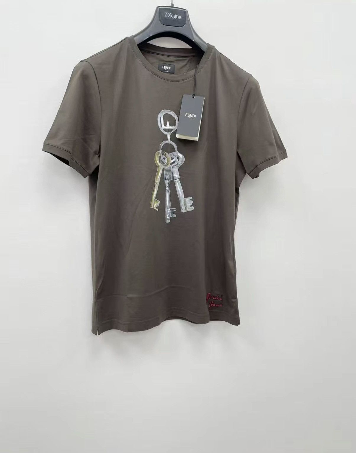 Fendi FENDI 100% Cotton Short Sleeve T-shirt J30 Size US L / EU 52-54 / 3 - 2 Thumbnail