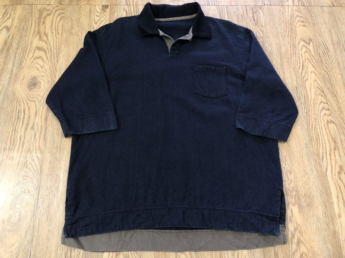 Sacai Sacai blue denim pocket tee Size US L / EU 52-54 / 3 - 3 Thumbnail