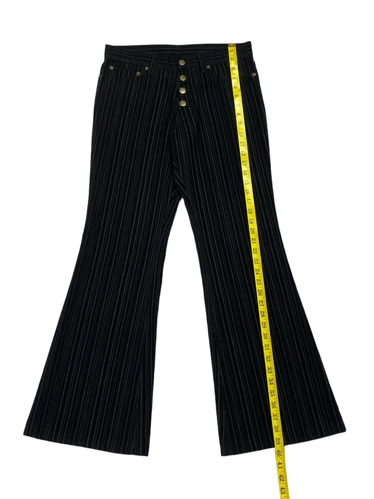 Tornado Mart Tornado Mart Flared Striped Corduroy Cotton Pants Size US 29 - 6 Thumbnail