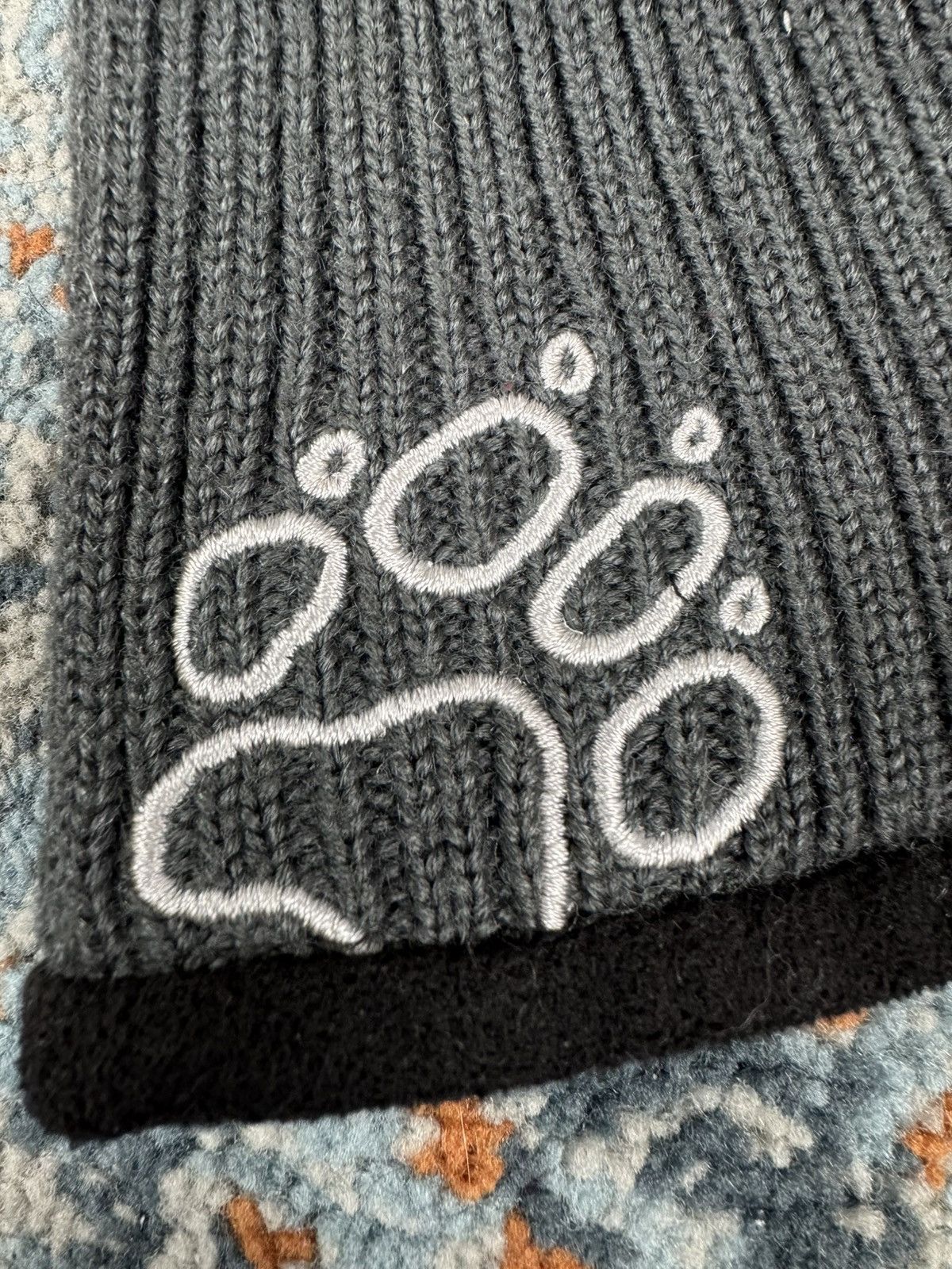 Jack Wolfskin × Vintage Vintage y2k Jack Wolfskin ribbed beanie lined with fleece Size ONE SIZE - 2 Thumbnail