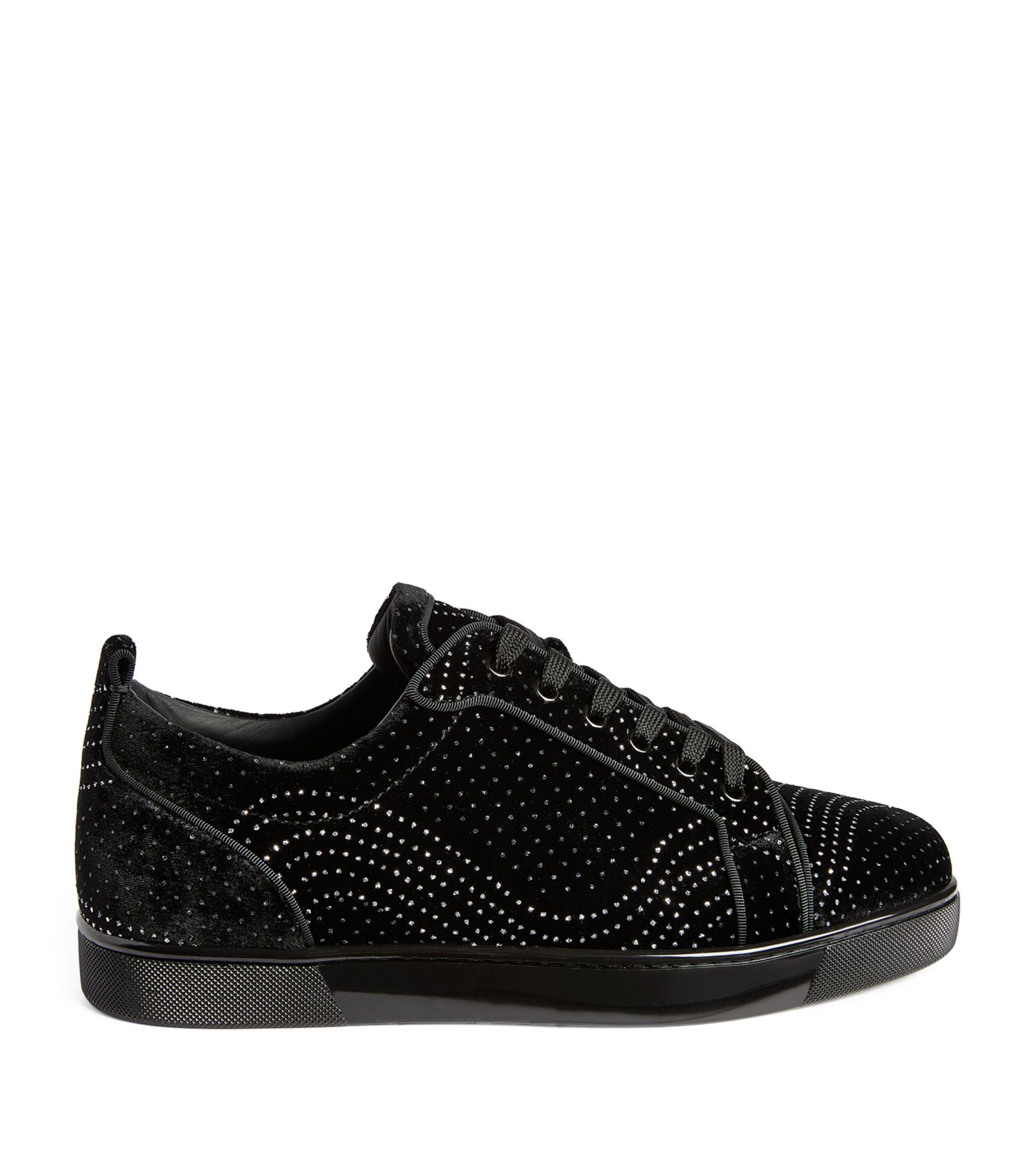 Christian Louboutin o1s1wg110924 Louis Junior Low Top Sneaker in Black Size US 11 / EU 44 - 1 Thumbnail