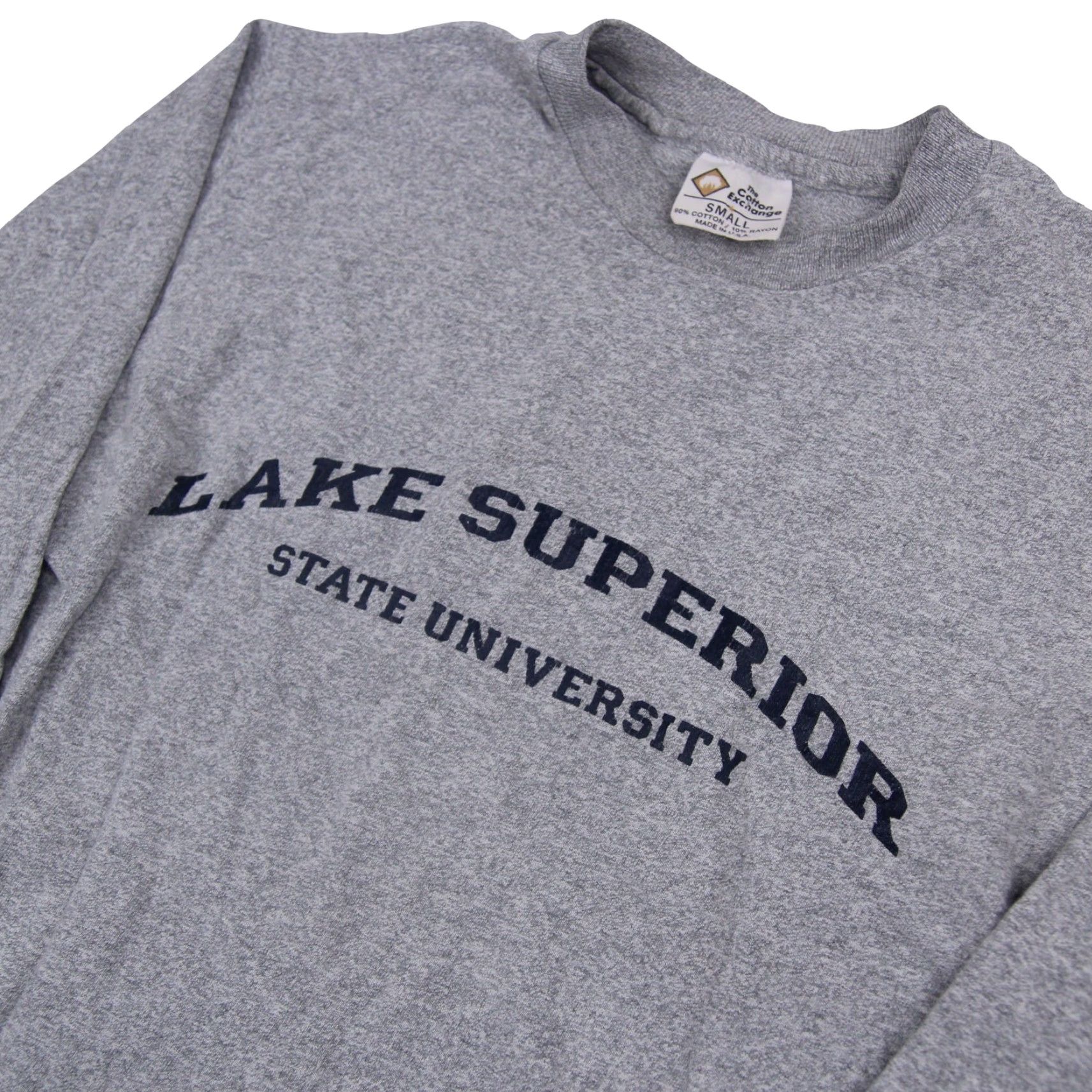 Vintage VINTAGE Lake Superior State University Small Long Sleeve Graphic T Shirt Gray Mens S Size US S / EU 44-46 / 1 - 2 Thumbnail