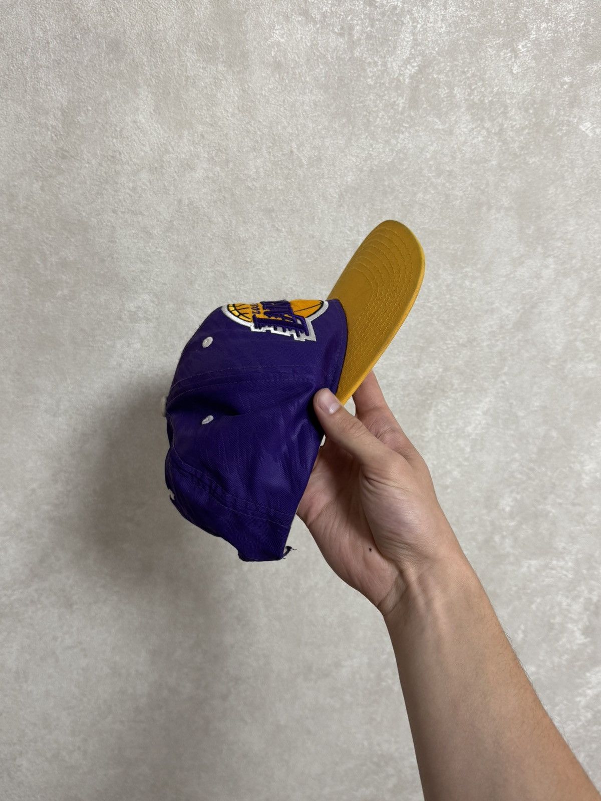 Adidas 🏀Vintage Adidas NBA Los Angeles Lakers cap hat basketball Size ONE SIZE - 6 Thumbnail