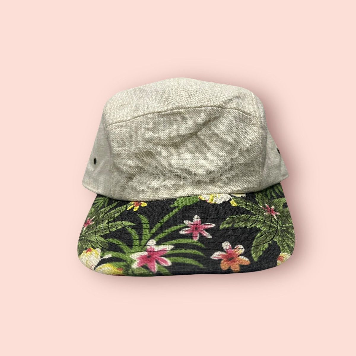 Japanese Brand × Vintage VINTAGE SMIR NASLI FLORAL VISOR 5 PANEL SNAPBACK HAT Size ONE SIZE - 12 Thumbnail