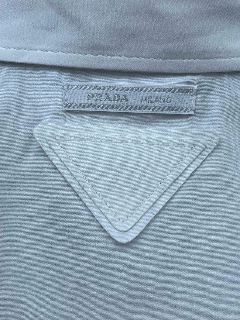 Prada Prada White pleated short sleeveless shirt Size XS / US 0-2 / IT 36-38 - 3 Thumbnail