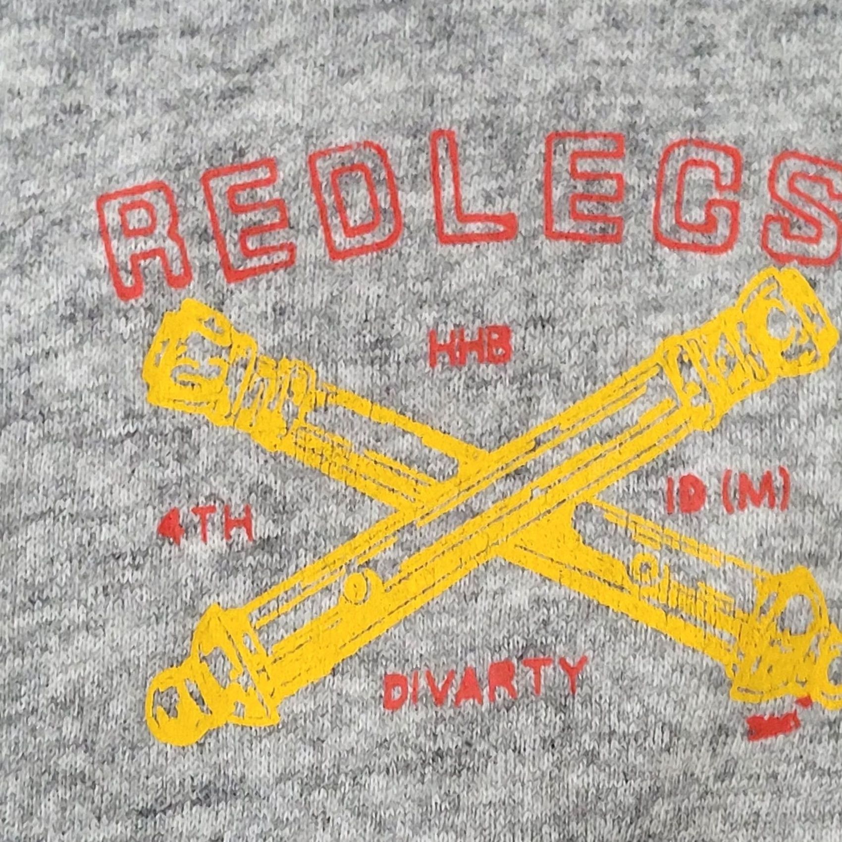 Vintage VINTAGE US Army Shirt Mens L Gray VTG 80s Redlegs Military Sweatshirt 21x24 Raglan Artillery Size US L / EU 52-54 / 3 - 3 Thumbnail