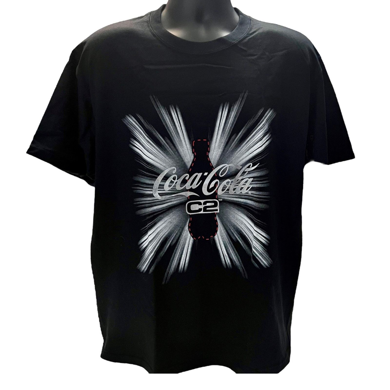 Coca Cola Vintage Coca-Cola C2 Promo T-Shirt Size Large Black 2000s Size US L / EU 52-54 / 3 - 1 Thumbnail