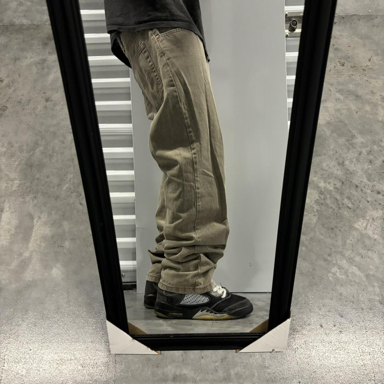 Japanese Brand × Vintage Crazy Vintage Y2K/2000s Grunge Khaki Essential Denim Jeans! Size US 34 / EU 50 - 2 Thumbnail