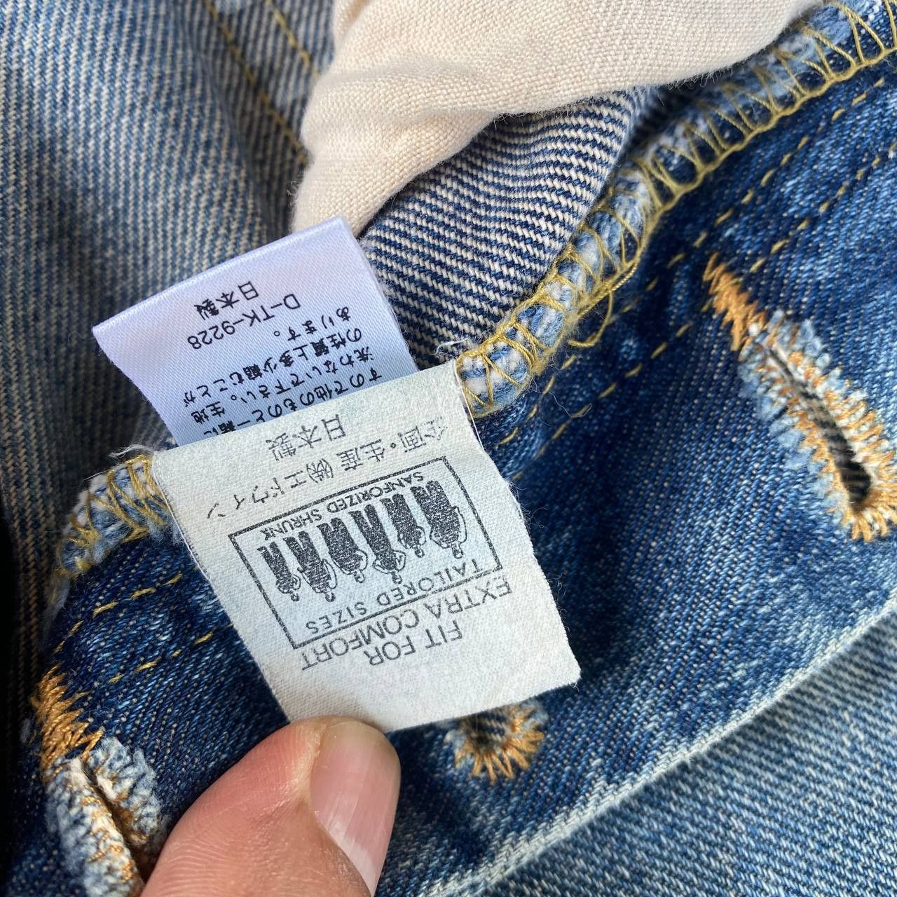 Lee Vintage 90s LEE RIDERS SELVEDGED Loose Denim Grunge Bluewash Size US 28 / EU 44 - 11 Thumbnail