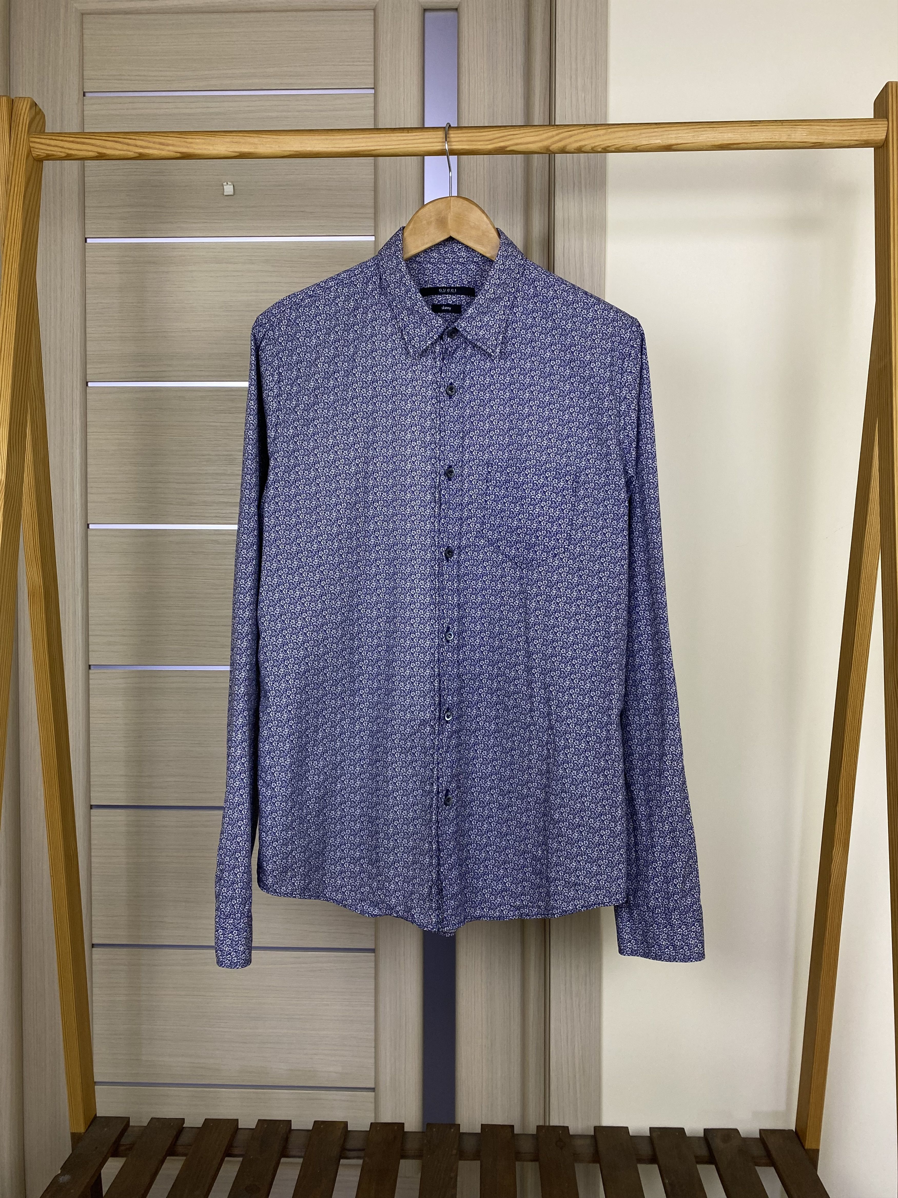 Gucci Vintage Gucci flowers print classic shirt size m Size US M / EU 48-50 / 2 - 1 Thumbnail