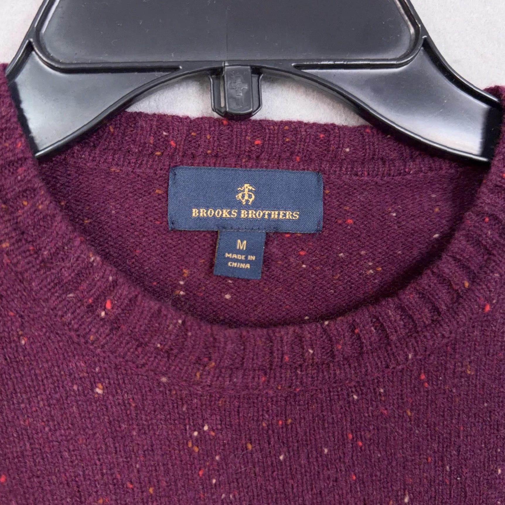 Brooks Brothers Brooks Brothers Sweater Womens Medium Purple Merino Wool Crewneck Knit Pullover Size M / US 6-8 / IT 42-44 - 4 Thumbnail