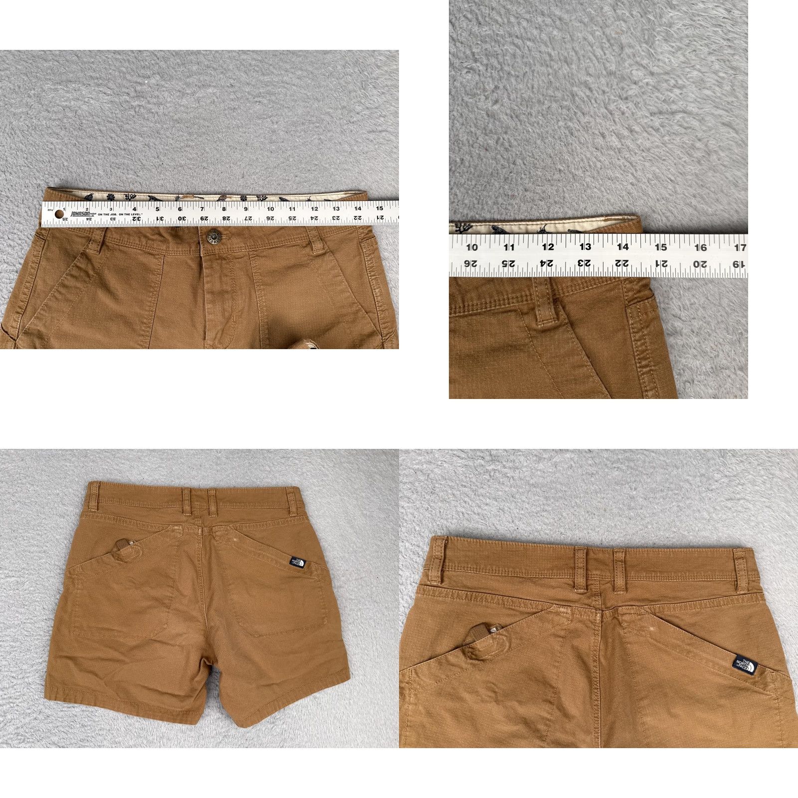 The North Face VINTAGE The North Face Shorts Womens 2 Brown Utility Stretch Hiking Outdoor Casual Size 26" / US 2 / IT 38 - 9 Thumbnail