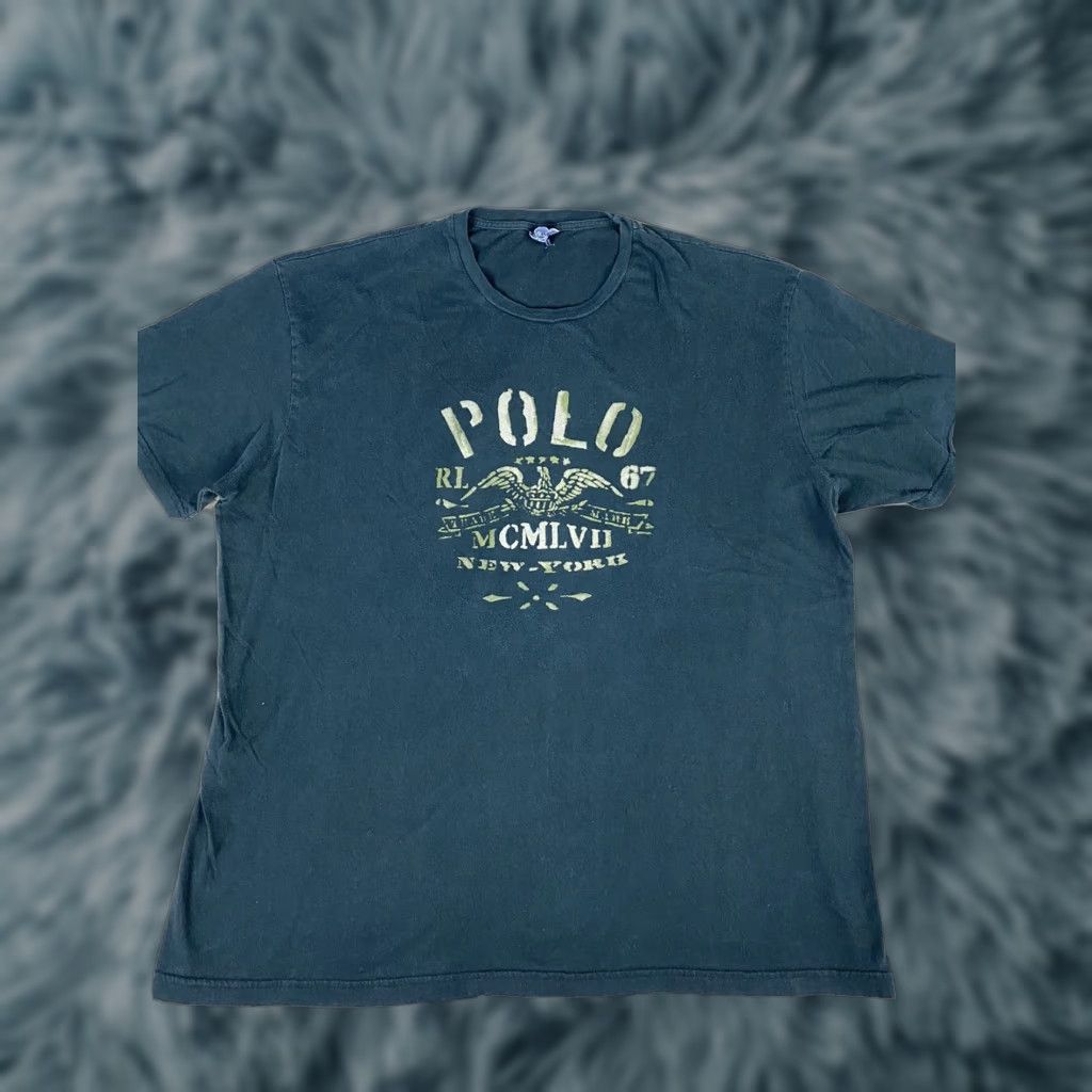 Ralph Lauren Ralph Lauren Polo New York Eagle Mens Graphic T Shirt Tee XL Black XL Mens Shirt Graphic T-Shirt Eagle New York Polo RL Size US XL / EU 56 / 4 - 1 Thumbnail