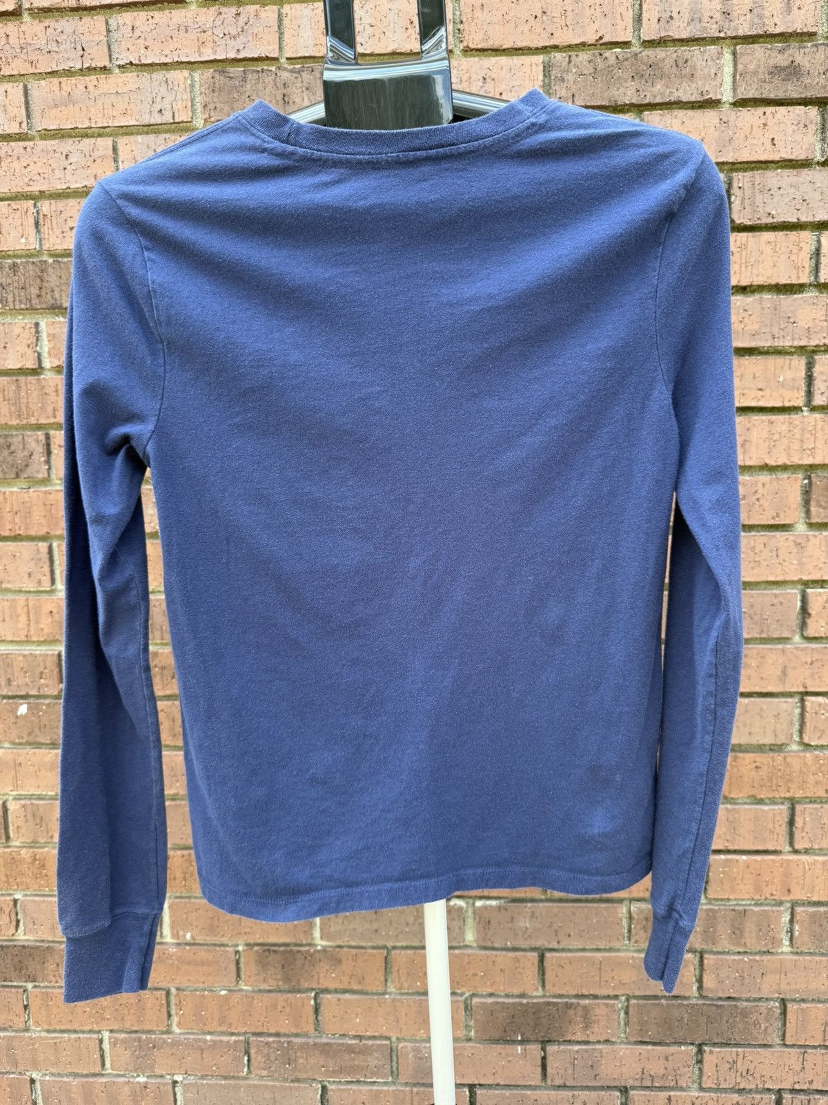 Champion Champion Classic Basic Long Sleeve T-shirt Navy Crew Neck Size S / US 4 / IT 40 - 4 Thumbnail