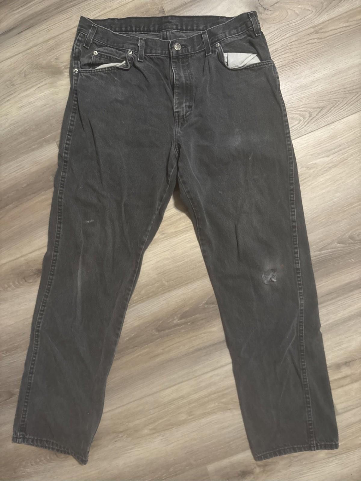 Dickies Dickies Jeans Mens 36x34 Black Carpenter Dark Denim Work Size US 36 / EU 52 - 1 Thumbnail