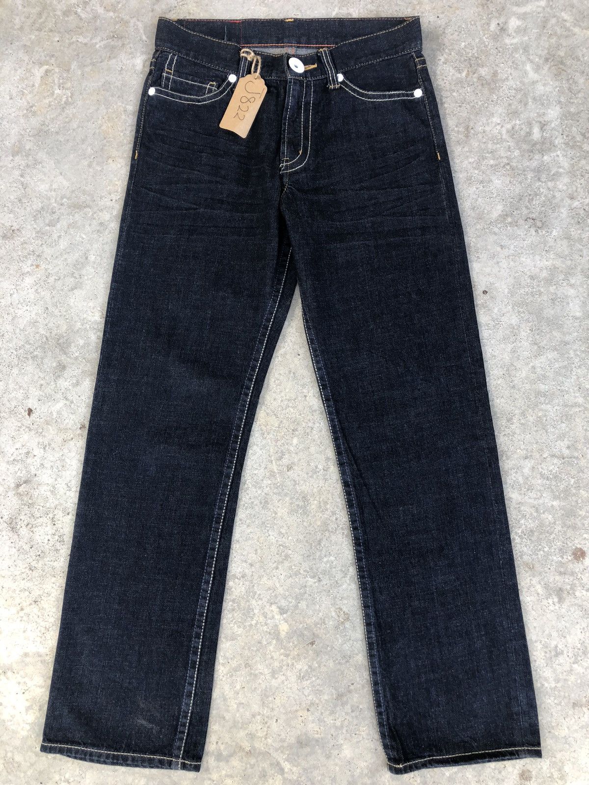 Japanese Brand Vintage Co & Lu Daicock Evisu Style Selvedge Big Logo Size US 31 - 2 Thumbnail