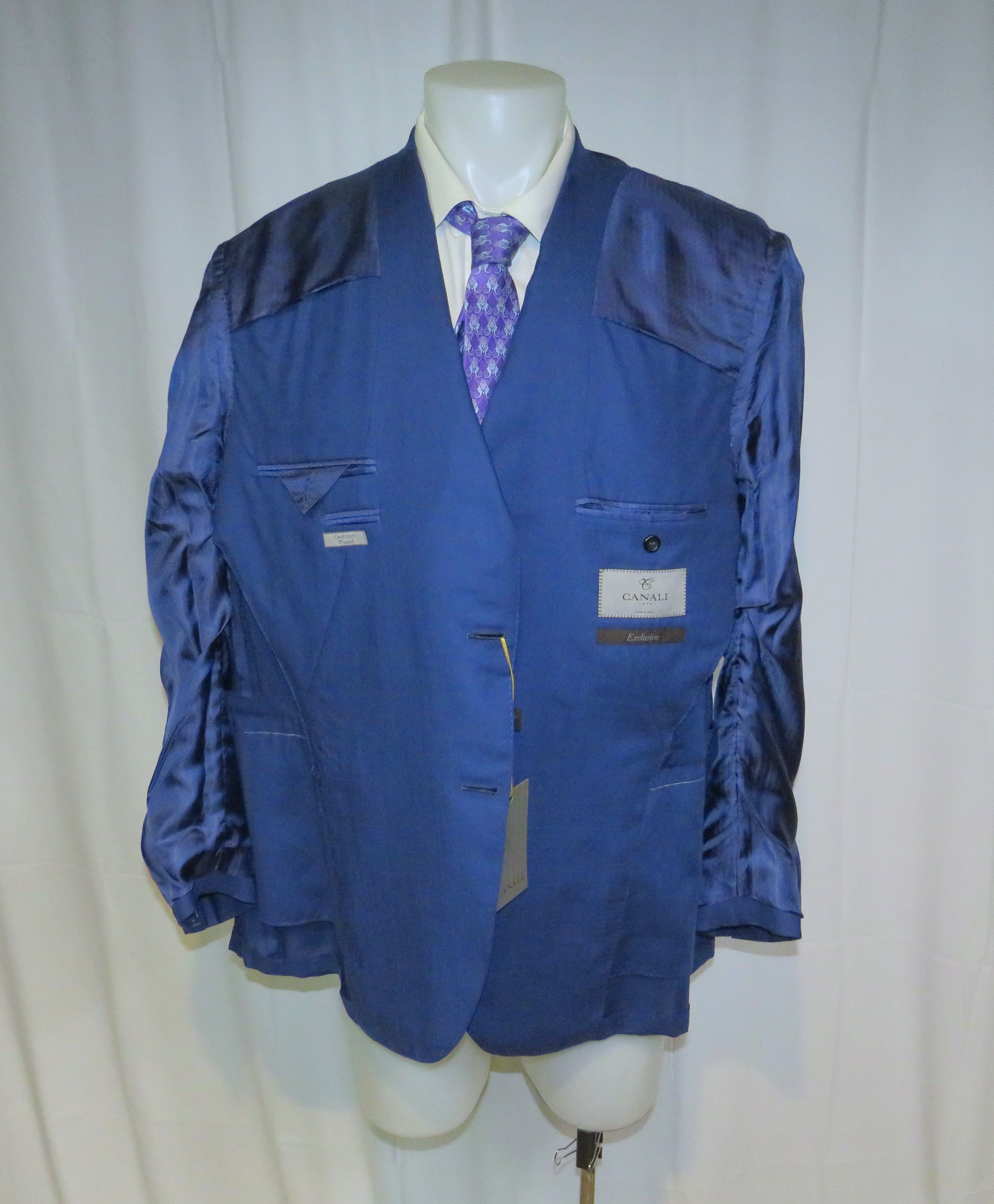 Canali 1934 Exclusive 100% Cashmere Two Button Blazer 54R NWT $3250 Size 54R - 10 Thumbnail